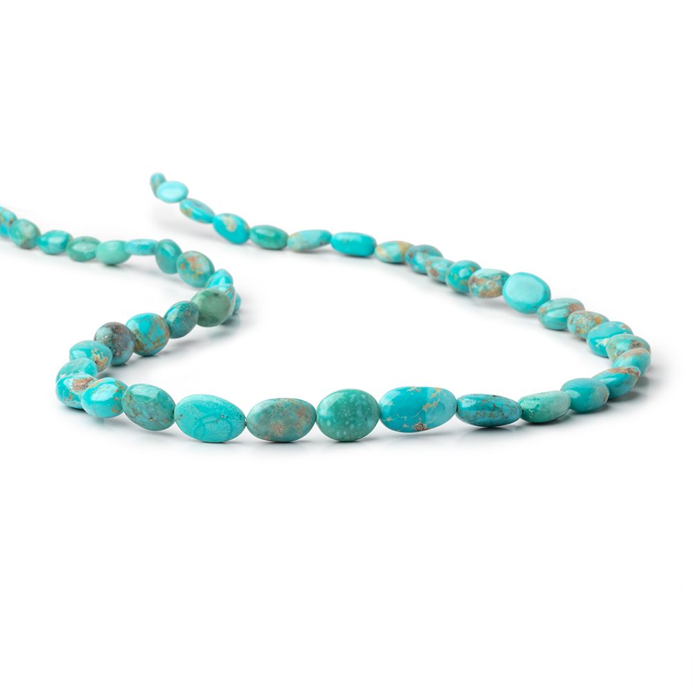 Sleeping Beauty Turquoise Plain Nugget Beads 18 inch 48 pieces